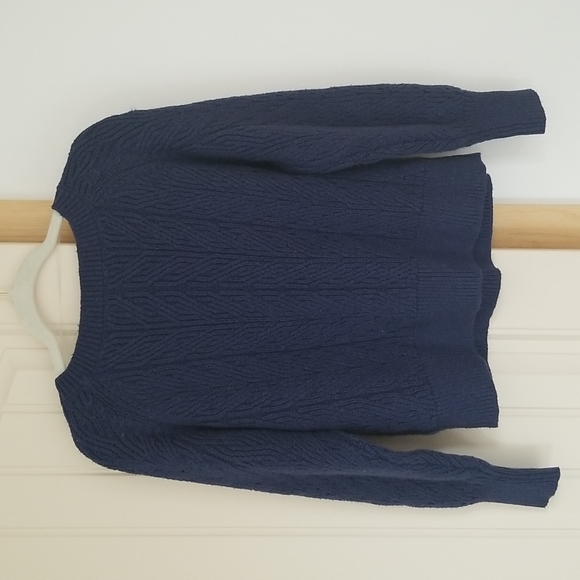 Cotton Cable Knit Sweater - Picture 3 of 5